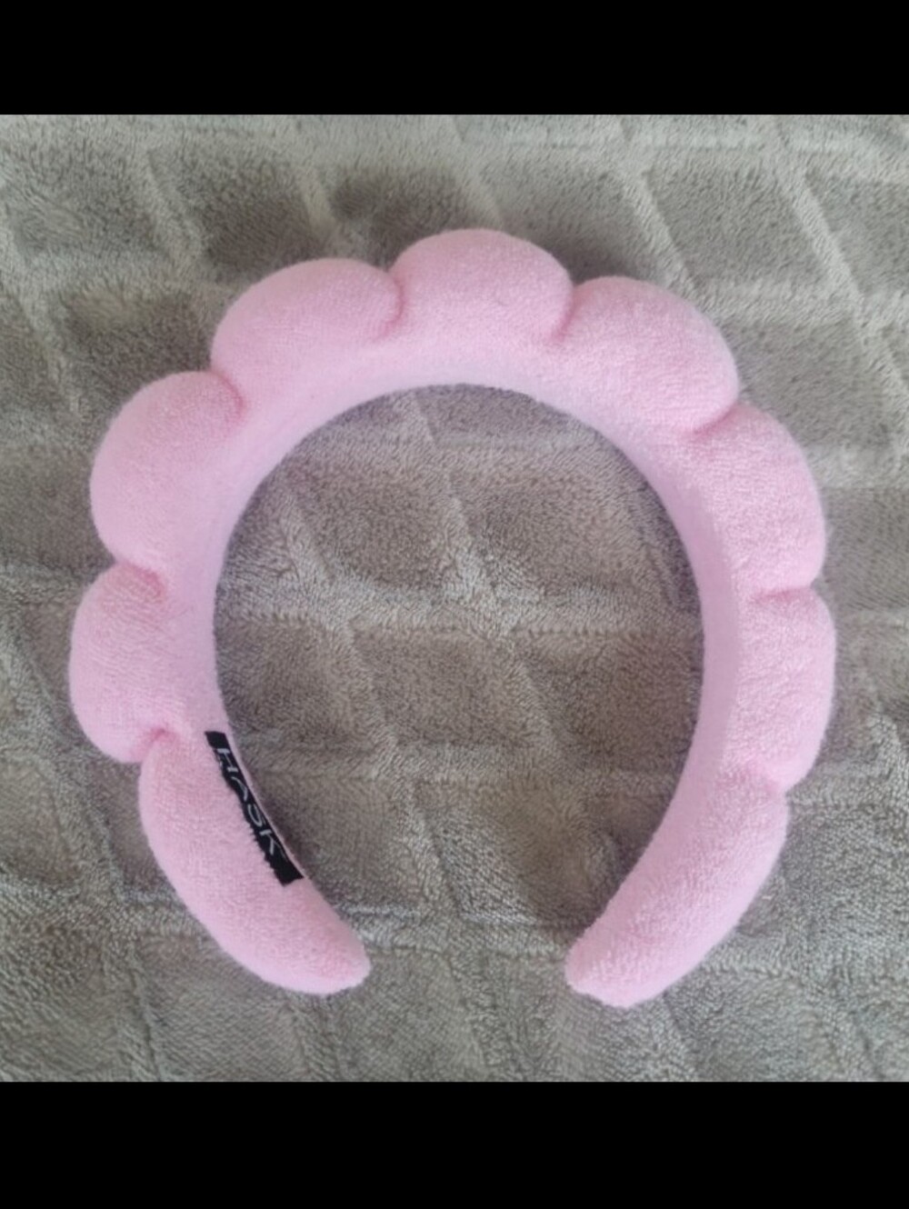 Pink Bubble Headband, Spa Headband for Washing Makeup Beauty Headband